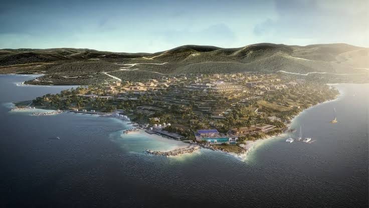 Bodrum Bvlgari Resort projesinin mimari görselleştirmesi